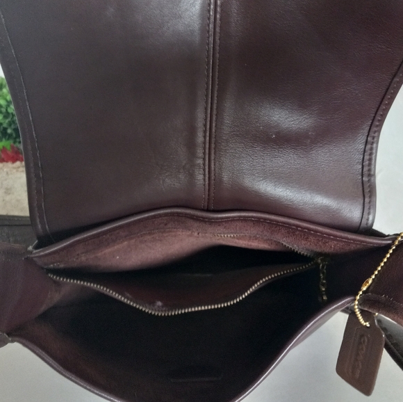 Coach Ergo Flap, No. 9034, 1998, Shoulder Bag In Mahogany Brown. - Picture 5 of 15